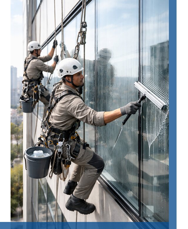 Мойка окон альпинистами в Белогорске от 4591 р. | ВЫСОТНИК-Бгк