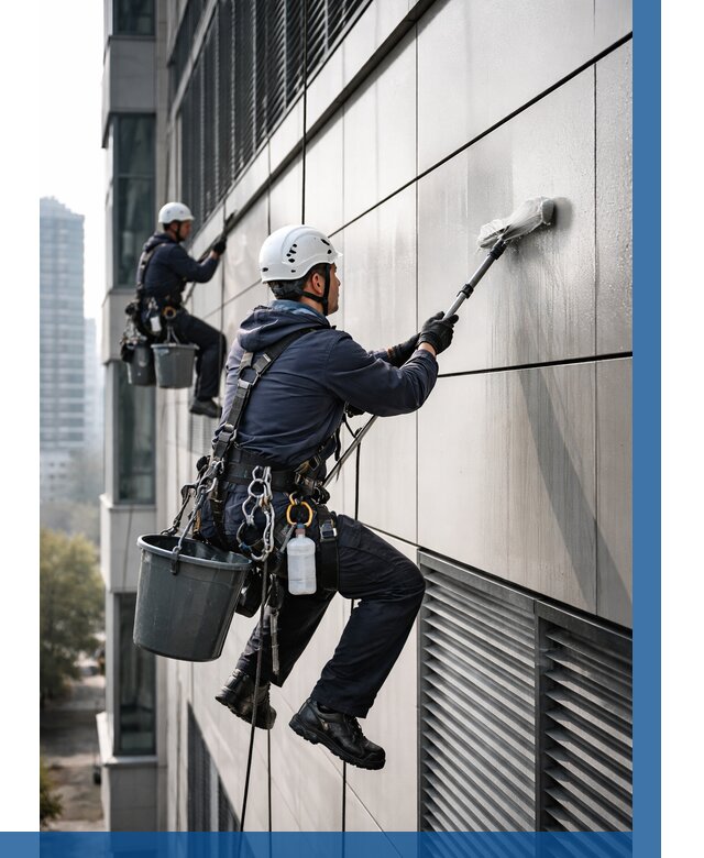 Мойка вентилируемого фасада в Белогорске от 255 р. | ВЫСОТНИК-Бгк