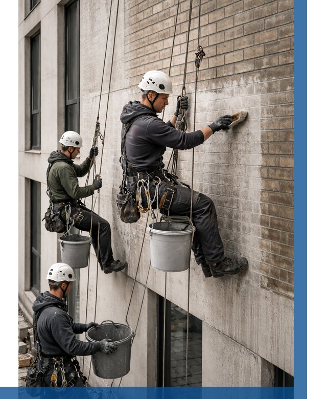 Удаление высолов с фасада в Белогорске от 255 р. | ВЫСОТНИК-Бгк