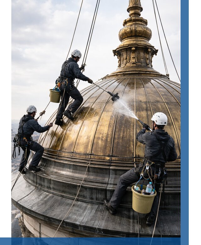 Мойка куполов и шпилей в Белогорске от 8162 р. - заказать | ВЫСОТНИК-Бгк