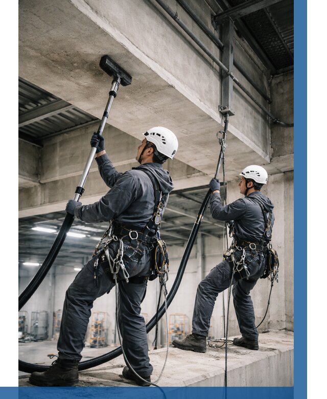 Обеспыливание потолочных конструкций в Белогорске от 255 р. |ВЫСОТНИК-Бгк