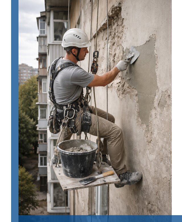 Восстановление фасадной штукатурки в Белогорске с гарантией качества
