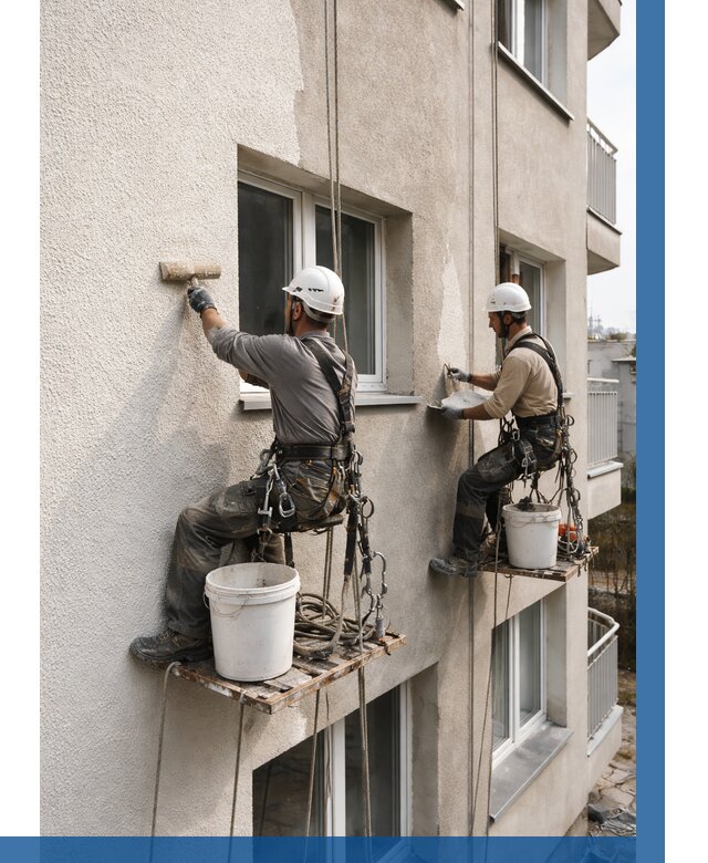 Нанесение короеда на фасад в Белогорске от 459 р. | ВЫСОТНИК-Бгк