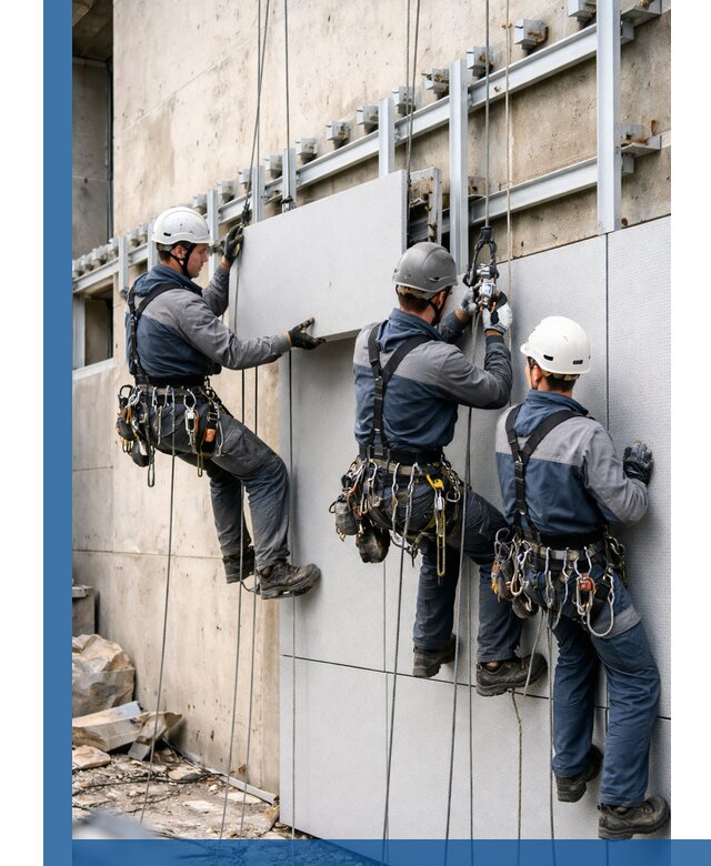 Монтаж вентилируемого фасада в Белогорске под ключ с гарантией качества