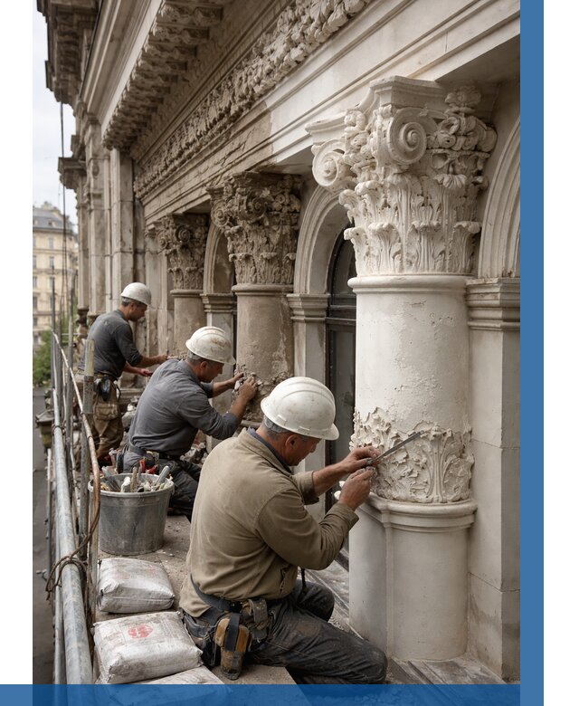 Реставрация фасадной лепнины в Белогорске от 2551 р. | ВЫСОТНИК-Бгк