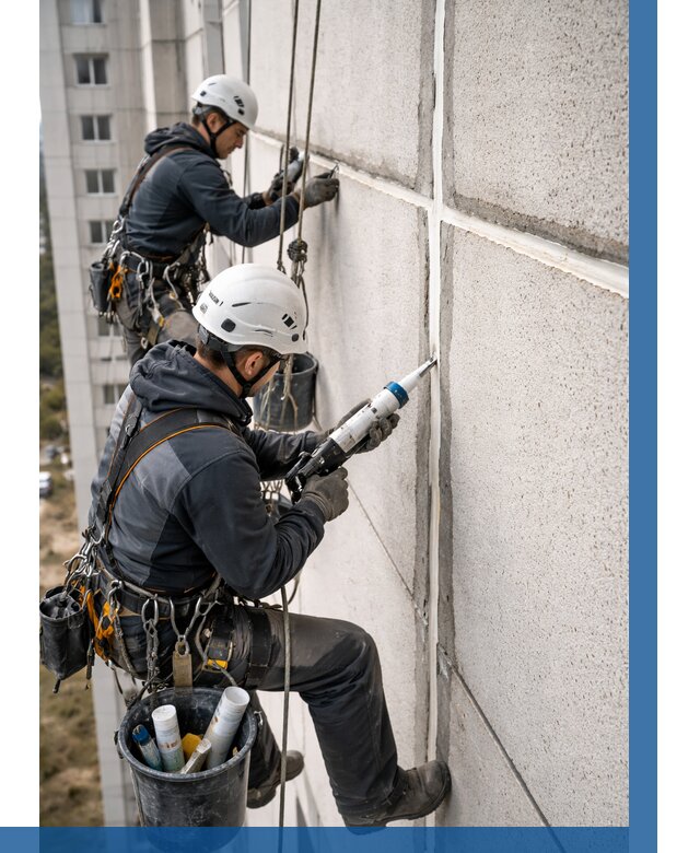 Герметизация межпанельных швов в Белогорске от 714 р. | ВЫСОТНИК-Бгк