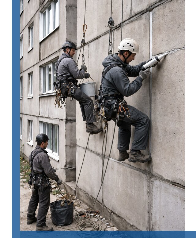 Герметизация межпанельных швов в Белогорске с гарантией герметичности