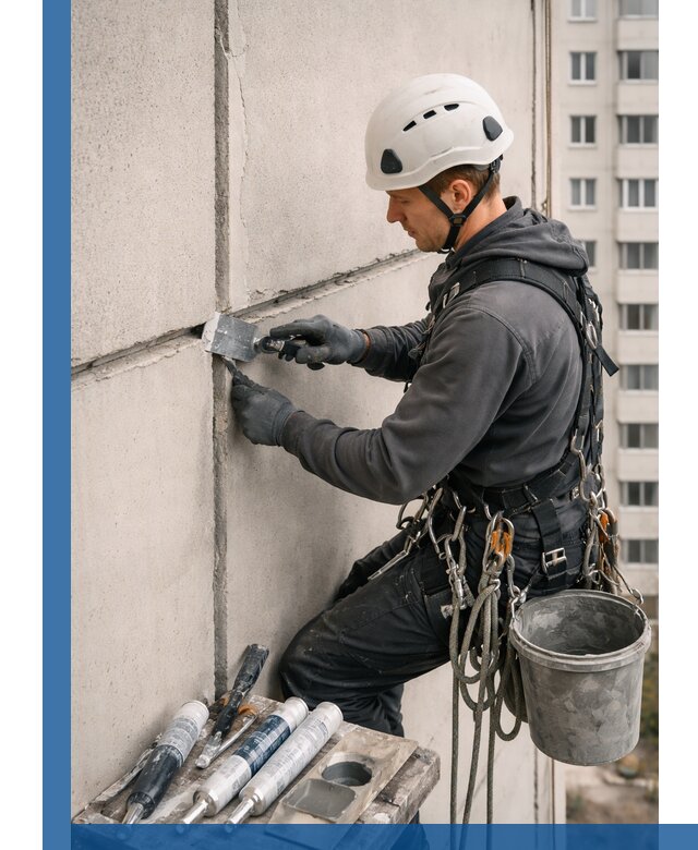 Ремонт межпанельных швов в Белогорске герметизация и восстановление