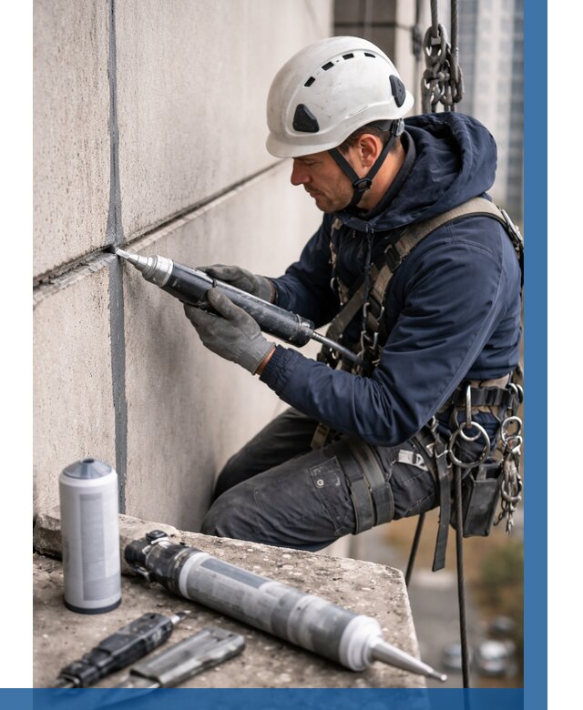 Вторичная герметизация швов в Белогорске от 459 р. | ВЫСОТНИК-Бгк