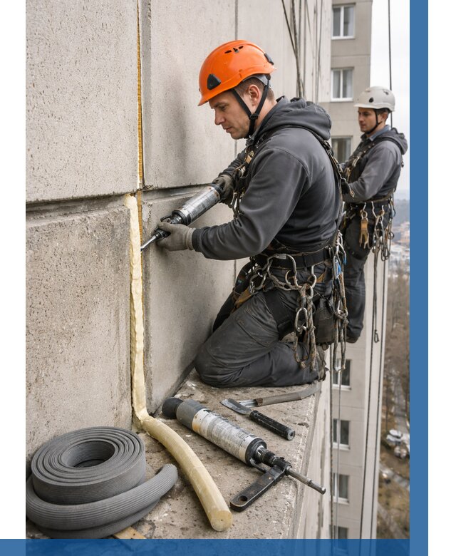 Теплый шов межпанельные швы в Белогорске от 714 р. | ВЫСОТНИК-Бгк