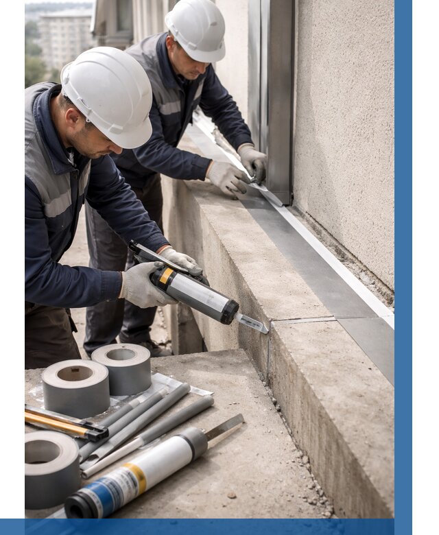 Герметизация примыкания балкона в Белогорске от 4591 р. | ВЫСОТНИК-Бгк