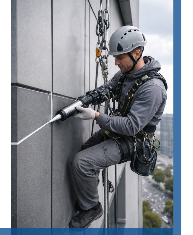 Герметизация стыков фасадных панелей в Белогорске от 6631 р.| ВЫСОТНИК-Бгк