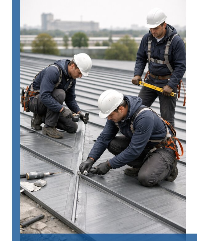 Ремонт фальцевой кровли в Белогорске срочно и качественно