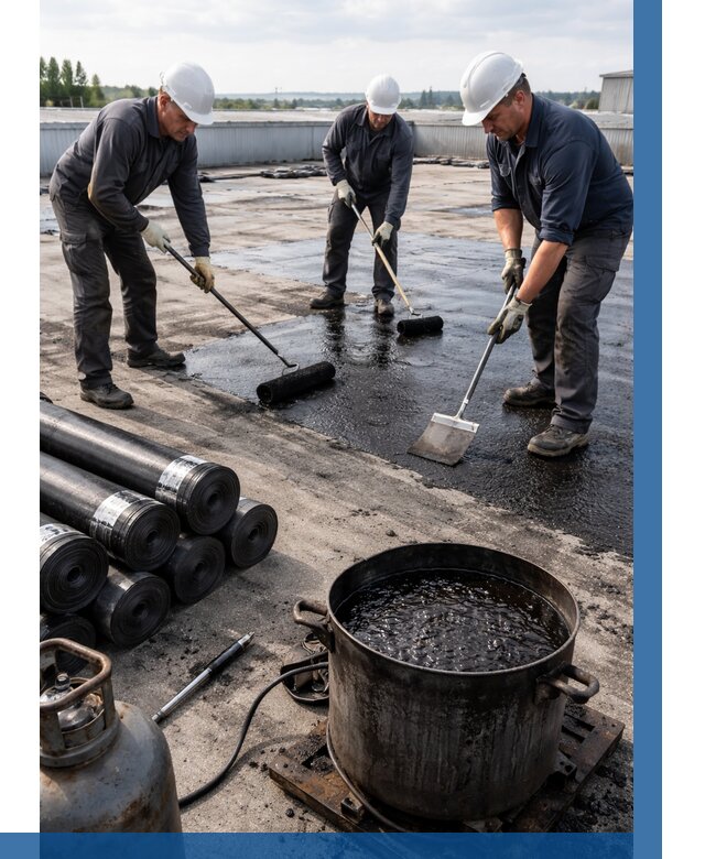 Гидроизоляция кровли мастикой в Белогорске от 612 р. | ВЫСОТНИК-Бгк