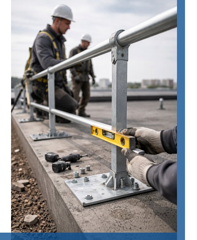 Монтаж кровельного ограждения в Белогорске от 1224 р. | ВЫСОТНИК-Бгк