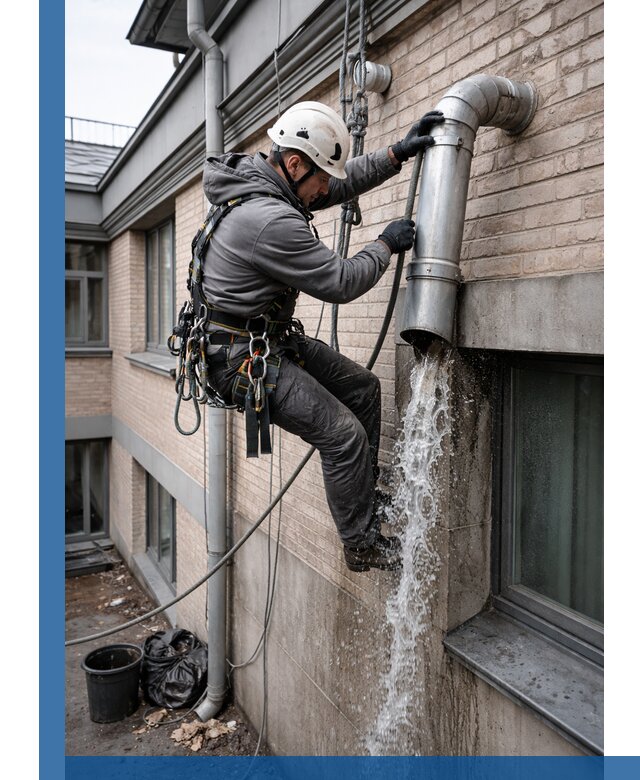 Профессиональная прочистка водосточных труб в Белогорске с гарантией