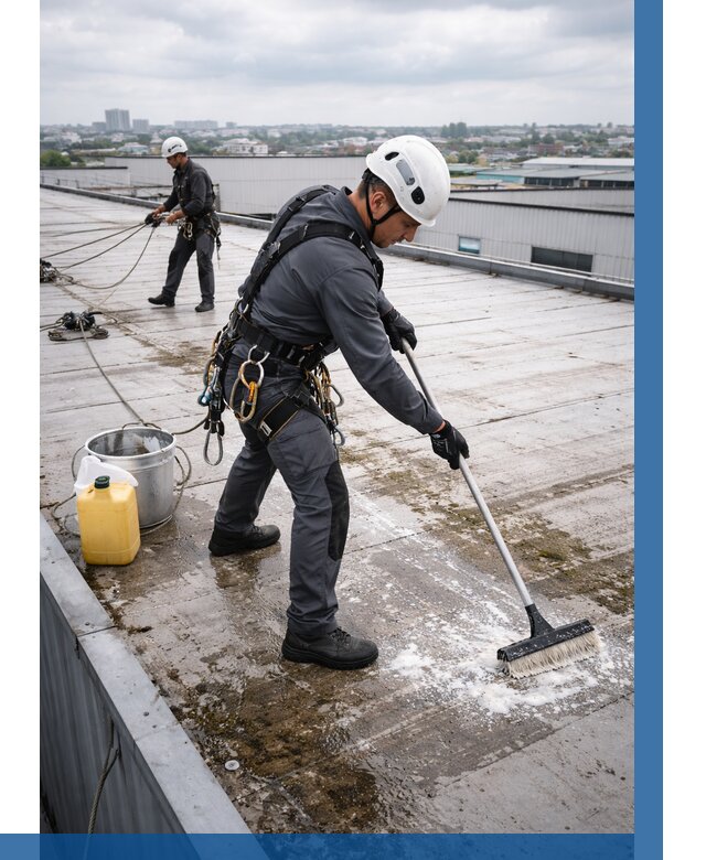 Очистка крыши по графику в Белогорске от 7652 р. | ВЫСОТНИК-Бгк