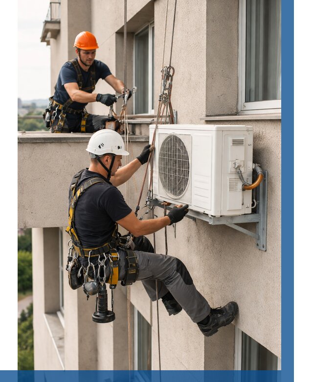 Монтаж внешнего блока кондиционера в Белогорске от 6631 р. | ВЫСОТНИК-Бгк