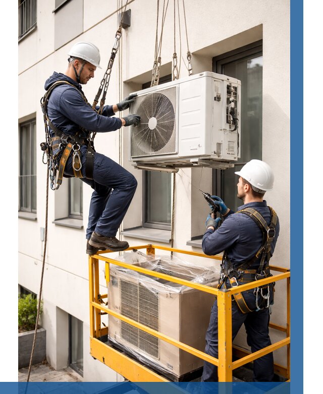 Демонтаж внешнего блока кондиционера в Белогорске от 3571 р. | ВЫСОТНИК-Бгк