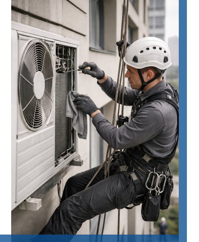 Обслуживание внешнего блока кондиционера в Белогорске от 2755 р.ВЫСОТНИК-Бгк