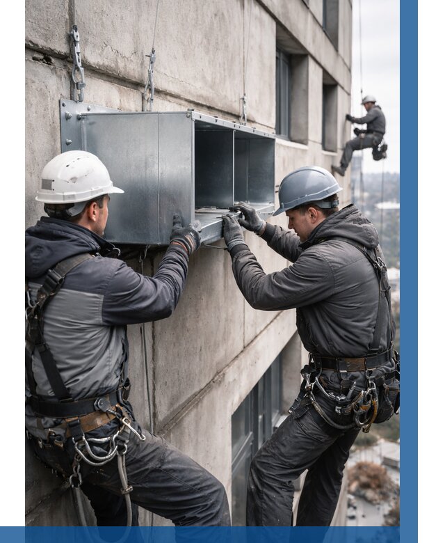 Монтаж вентиляционных коробов в Белогорске от 3061 р. | ВЫСОТНИК-Бгк