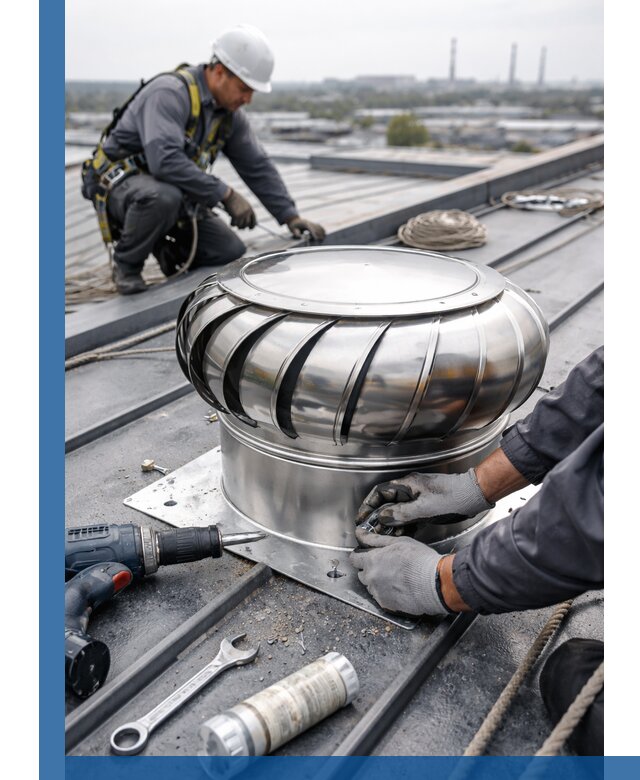 Установка дефлекторов на кровле в Белогорске профессионально