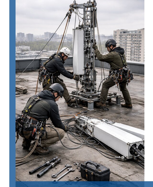 Демонтаж антенн на крыше зданий в Белогорске с гарантией