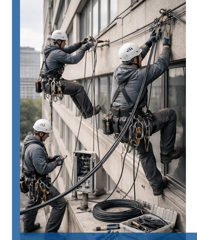 Прокладка оптоволоконного кабеля в Белогорске под ключ с тестированием