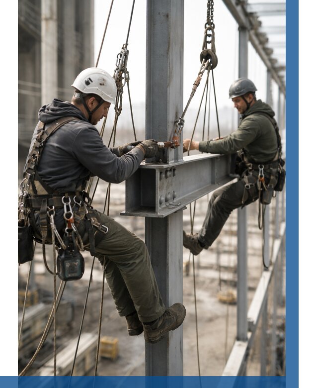 Монтаж металлоконструкций на высоте в Белогорске от 3571 р. | ВЫСОТНИК-Бгк