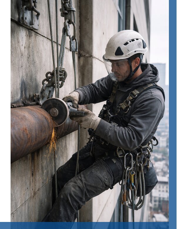 Резка металла на высоте в Белогорске по цене от 4591 р. | ВЫСОТНИК-Бгк