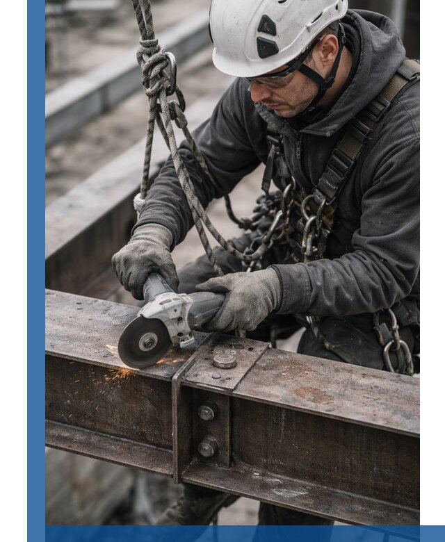 Резка металла на высоте в Белогорске для зданий и конструкций