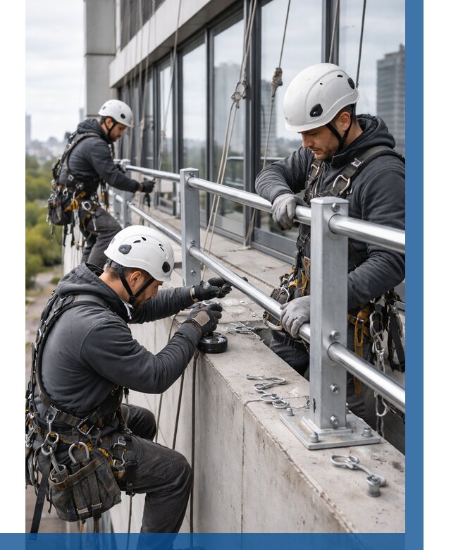 Монтаж ограждений на высоте в Белогорске, от 1224 р. | ВЫСОТНИК-Бгк
