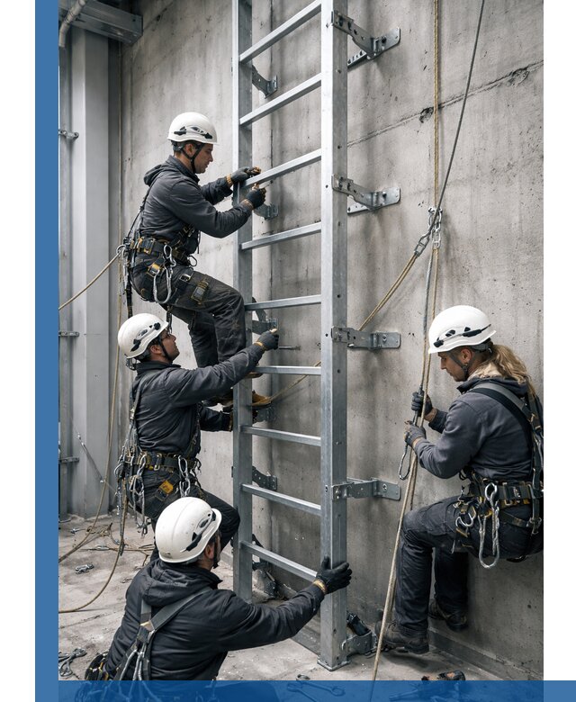 Монтаж металлических лестниц в Белогорске под ключ со гарантией