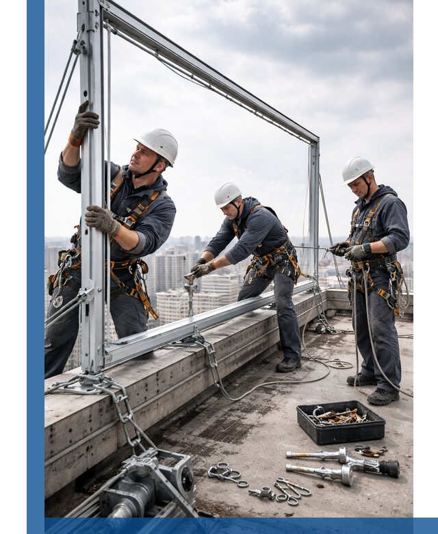 Монтаж крышных рекламных конструкций под ключ в Белогорске