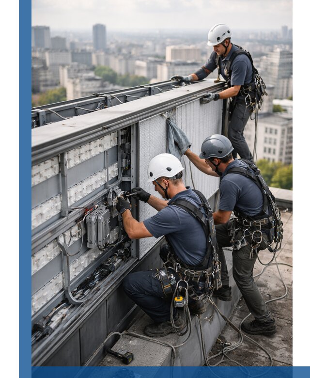 Профессиональное обслуживание крышной рекламы в Белогорске под ключ