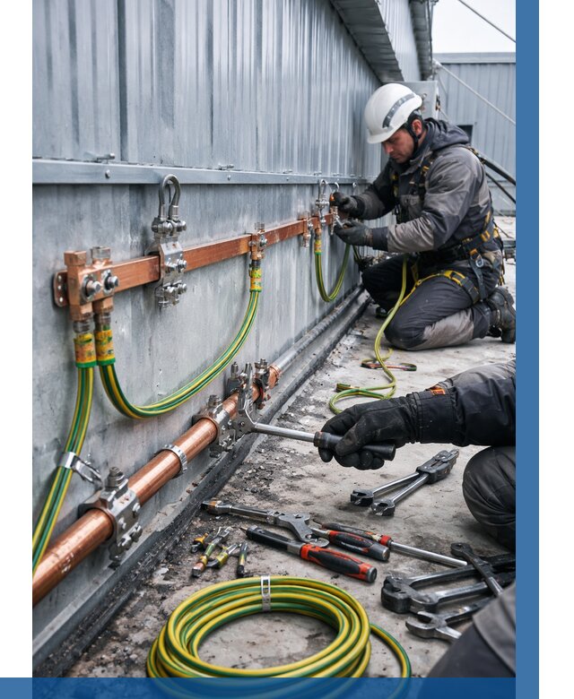 Монтаж заземления здания в Белогорске от 25505 р. | ВЫСОТНИК-Бгк