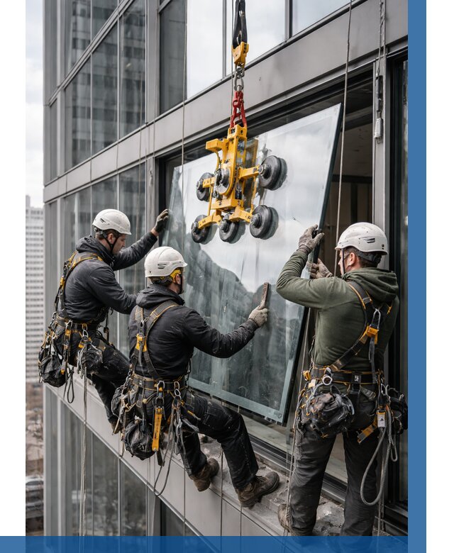 Фасадное остекление зданий под ключ в Белогорске от 10202 р. | ВЫСОТНИК-Бгк