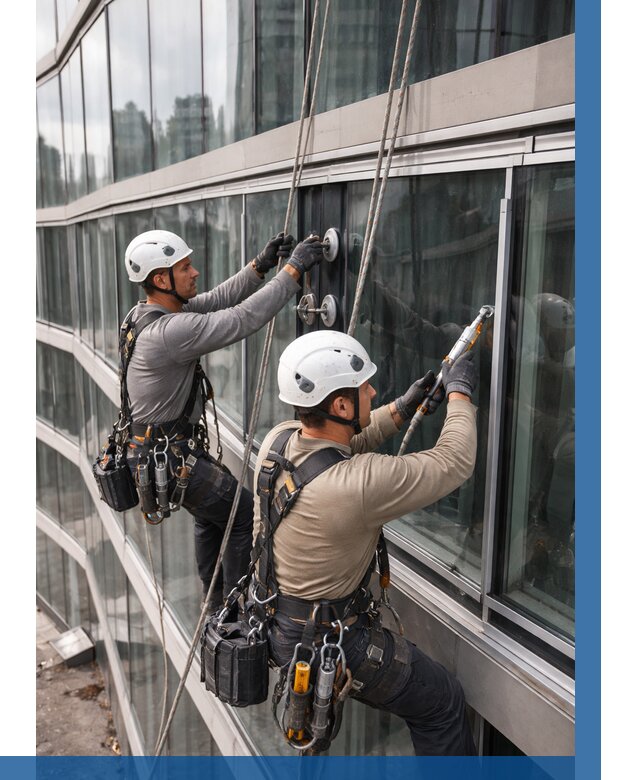 Радиусное остекление фасада в Белогорске от 12242 р. | ВЫСОТНИК-Бгк