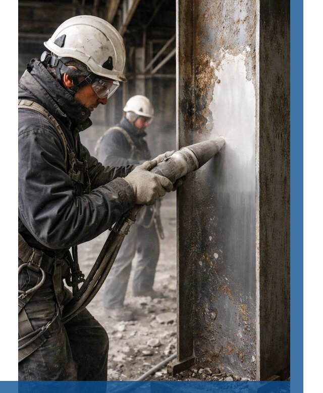 Удаление старой краски с металла в Белогорске от 459 р. | ВЫСОТНИК-Бгк