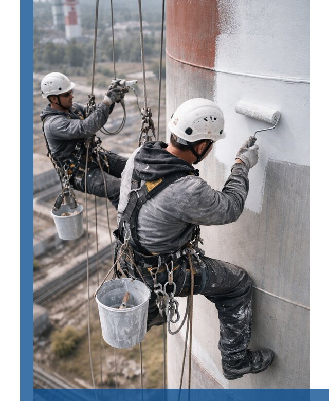 Покраска дымовых труб в Белогорске: антикоррозийная защита и восстановление