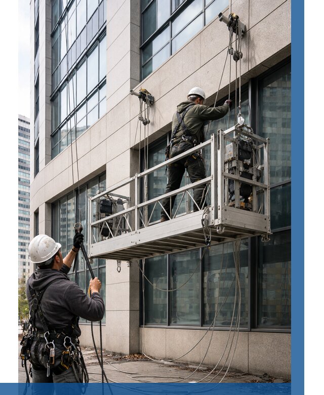 Монтаж и подъем фасадной люльки в Белогорске от 12242 р. | ВЫСОТНИК-Бгк