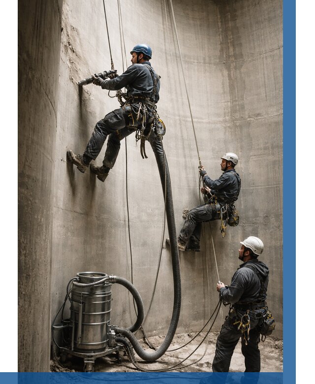 Зачистка силосов в Белогорске от 4591 р. Договор и смета ВЫСОТНИК-Бгк