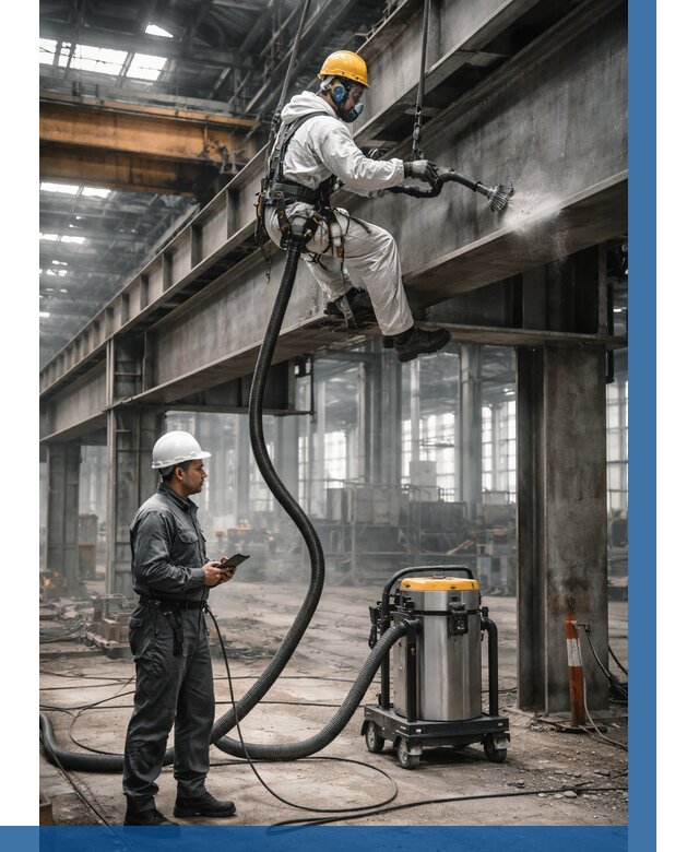 Обеспыливание конструкций в цехе в Белогорске от 4285 р. | ВЫСОТНИК-Бгк