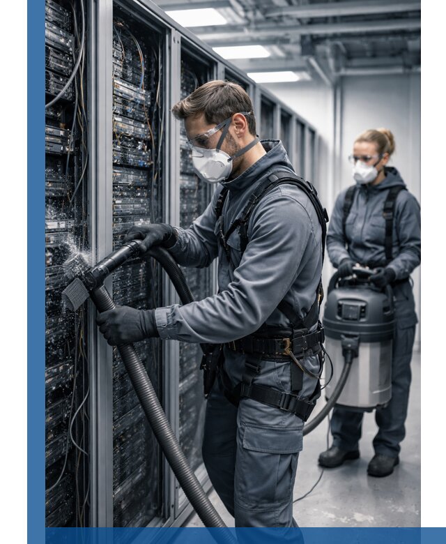 Обеспыливание серверной комнаты в Белогорске, профессиональная очистка