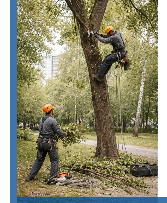 Санитарная обрезка деревьев в Белогорске, профессионально и безопасно