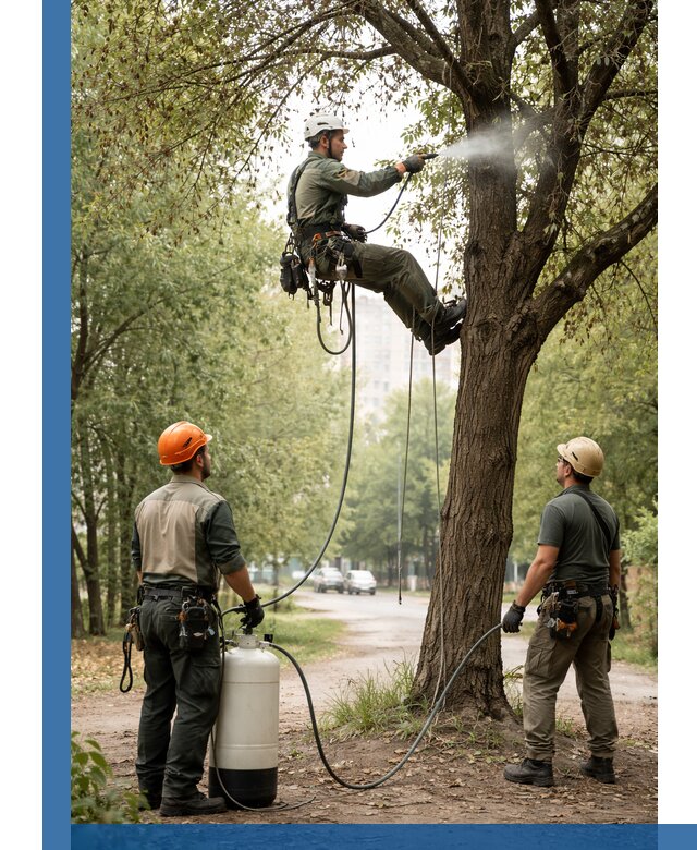 Обработка деревьев от вредителей в Белогорске профессиональная защита