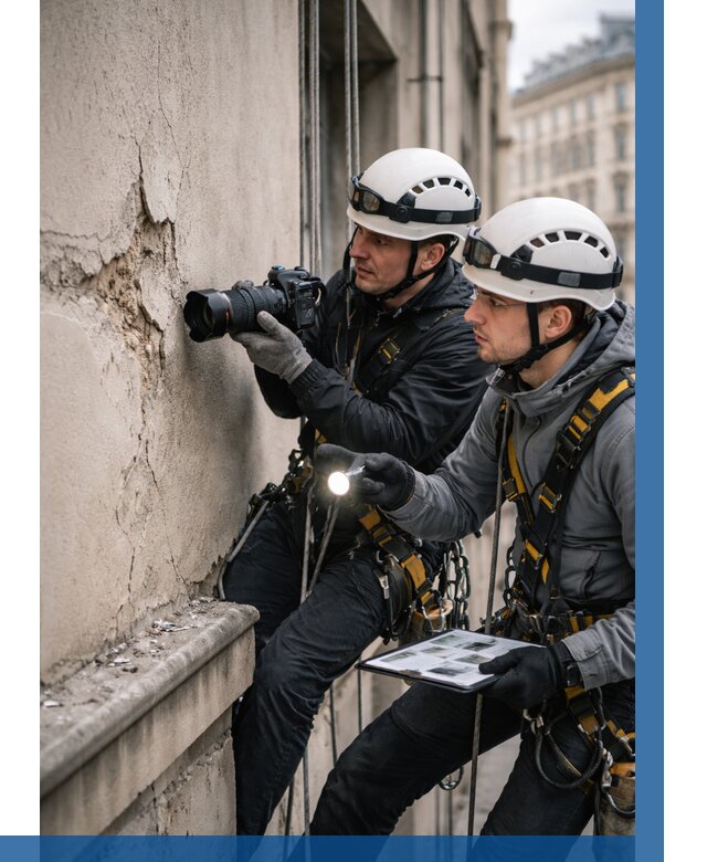 Фотофиксация дефектов фасада в Белогорске от 4591 р. | ВЫСОТНИК-Бгк